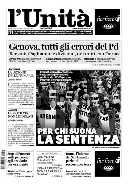 L'Unità : organo centrale del Partito comunista italiano